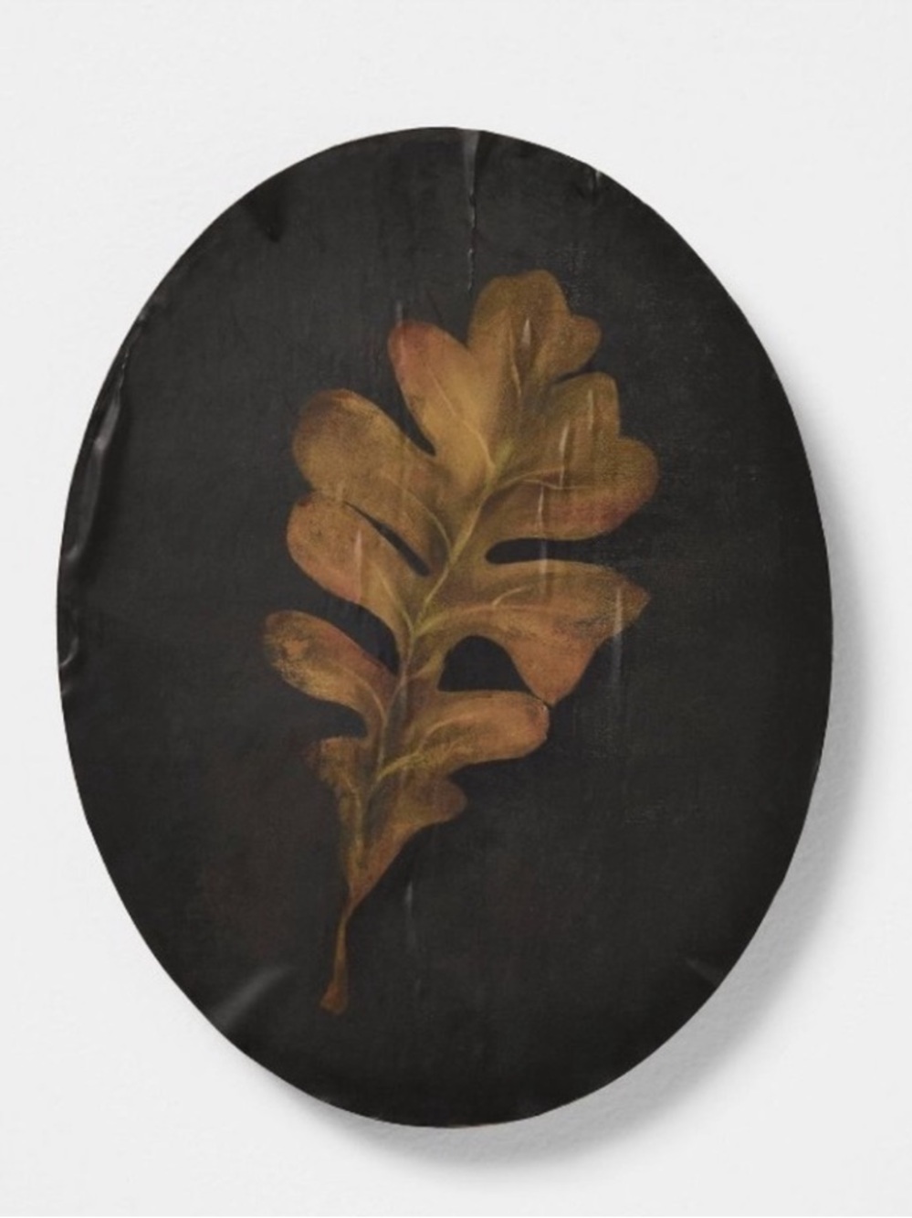 STUDIO MCGEE NWT Moody Leaf Painted Board Wall Art -8x10